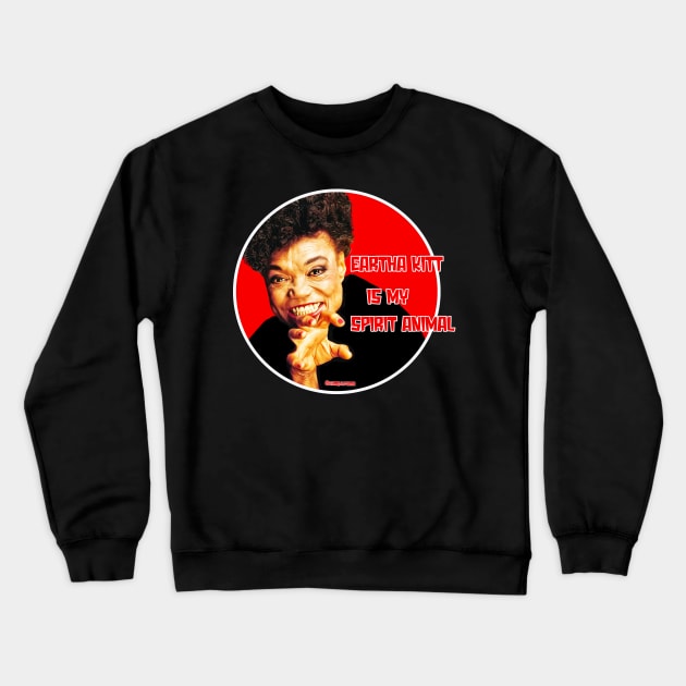 Eartha Kitt Crewneck Sweatshirt by Camp.o.rama